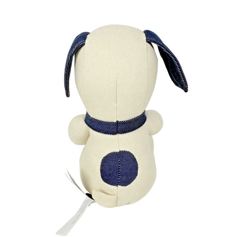 American‎ Eagle Snoopy Plush Dog Toy Denim Accents w/ Drawstring Bag NWT - Picture 3 of 8